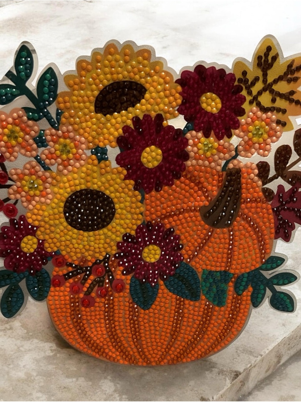 Fall Pumpkin & Sunflower Diamond Art Décor - Sealed - Picture 2 of 2